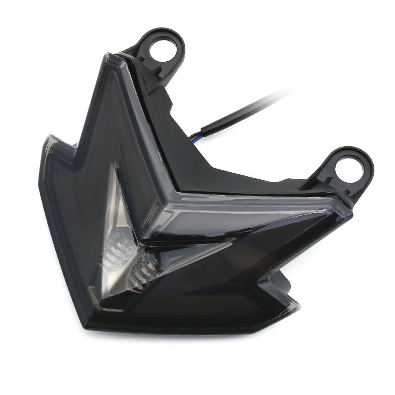 MFC PRO Integrated LED Turn Signal Tail Light for 2013-2024 Kawasaki Z125 Pro / 2013-2016 ZX-6R 636 Z800 (DEEP SMOKE) - Image 2